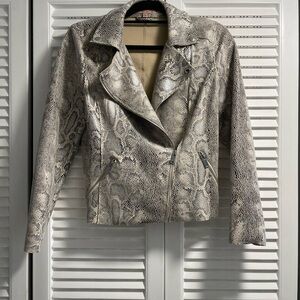 Philosophy Snake Print Faux Leather NWOT